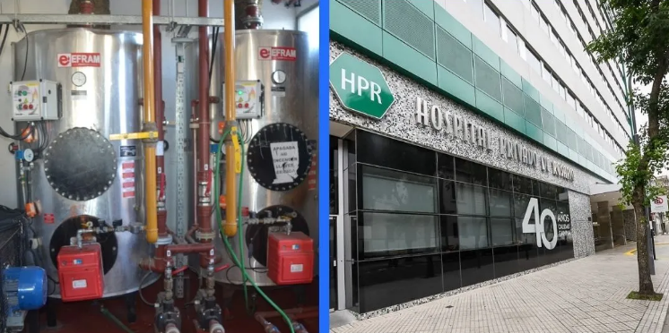 Sistema electrolítico en termotanques de la Clínica Privada de Rosario